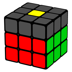 Tutorial de como resolver o cubo mágico passo 4 (de 7). Passo 4, nessa